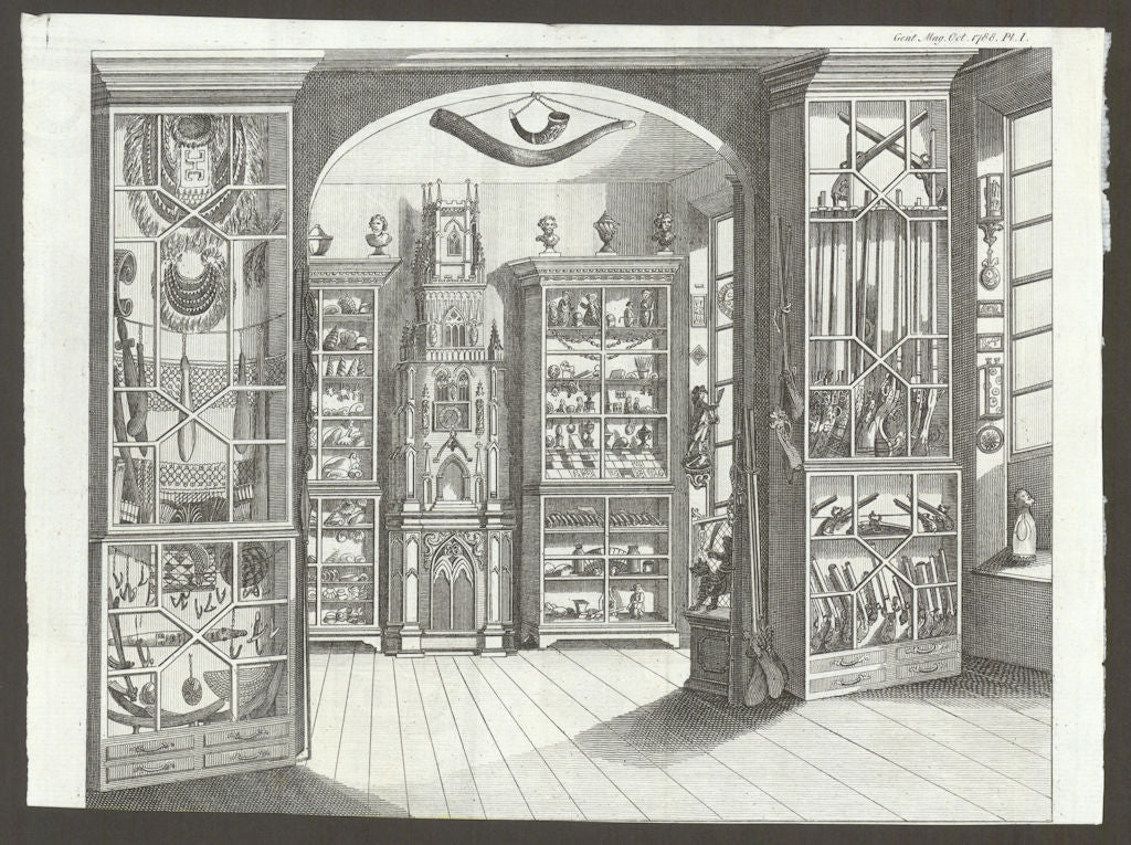 Richard Greene's Museum of Curiosities, Market Street. The Lichfield clock 1788